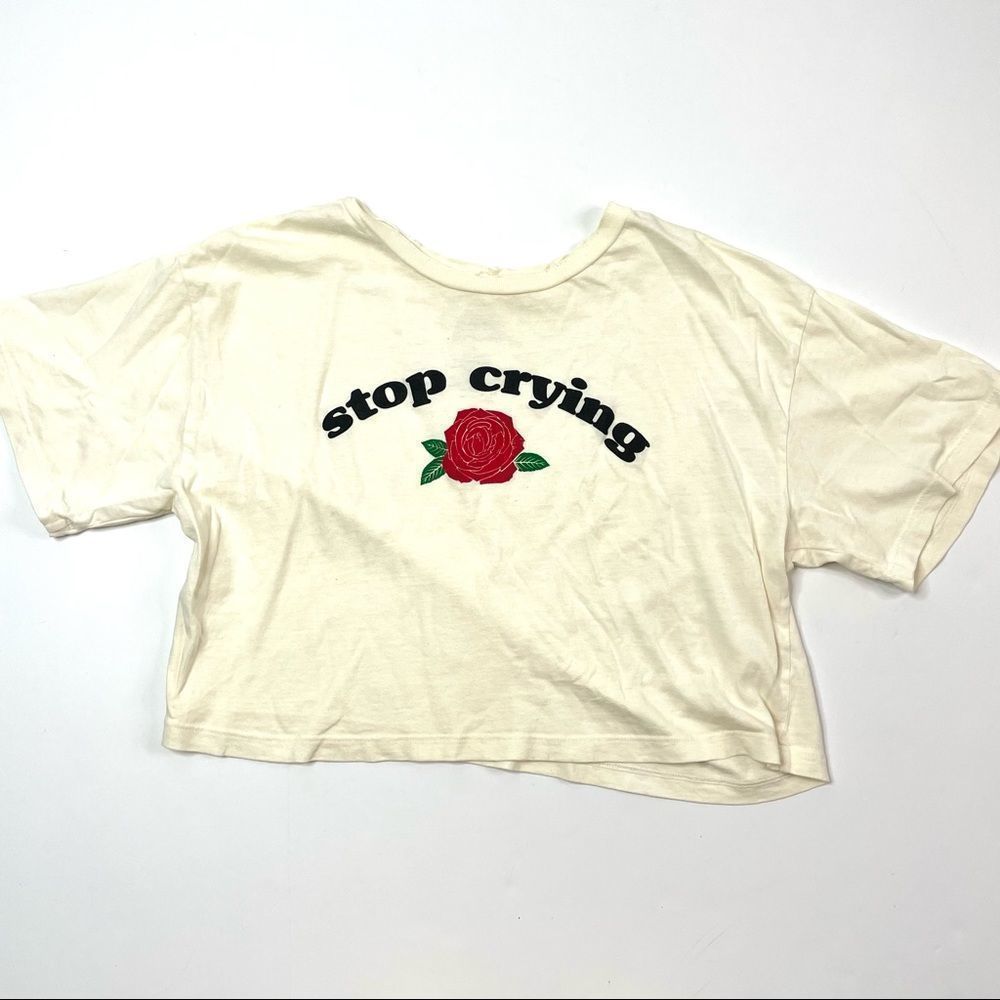Desert Dreamer Stop Crying Cropped T-Shirt